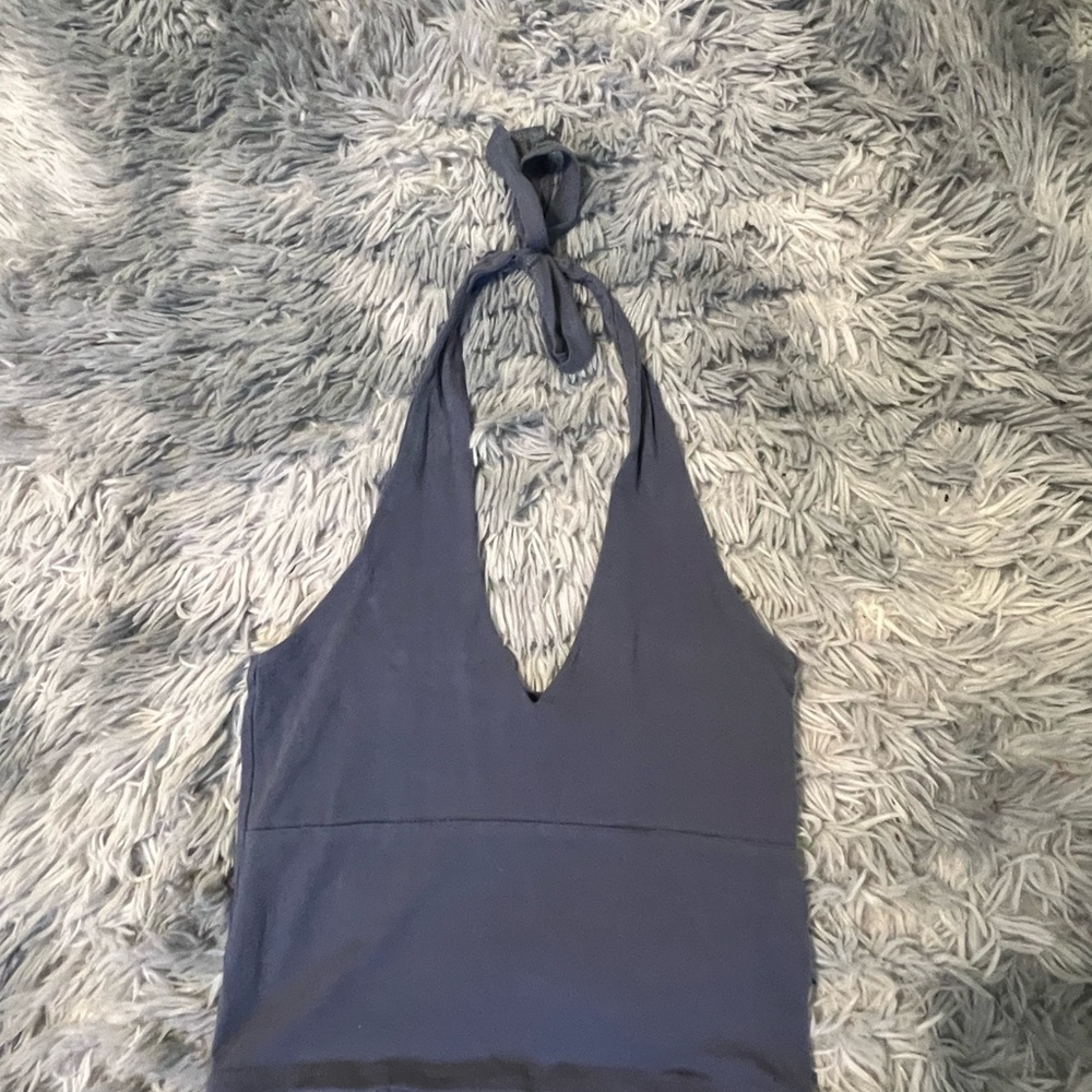 Hollister Deep Blue Halter Tank Top
